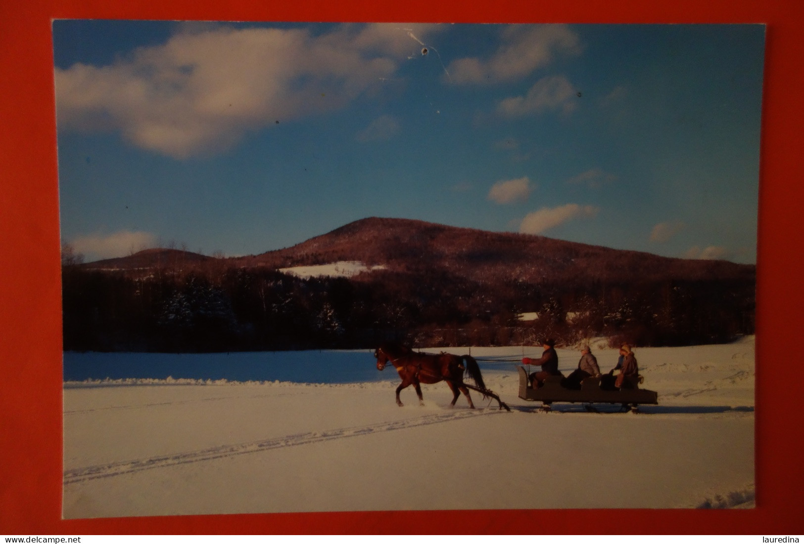 CPM AMERIQUE- ETATS UNIS - VERMONT - SLEIGH RIDING WAITSFIELD - Otros & Sin Clasificación