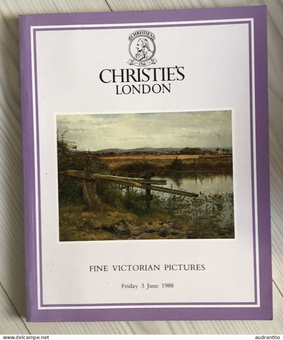 Livre CHRISTIES LONDON - Fine Victorian Pictures 1988- Tableaux Peintures Oeuvres D'art Angleterre Irlande Pays De Galle - Bellas Artes