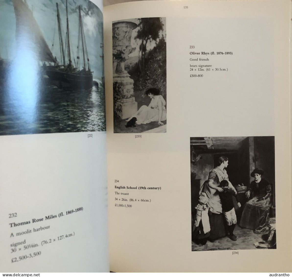 Livre CHRISTIES LONDON - Fine Victorian Pictures 1988- Tableaux Peintures Oeuvres D'art Angleterre Irlande Pays De Galle - Bellas Artes