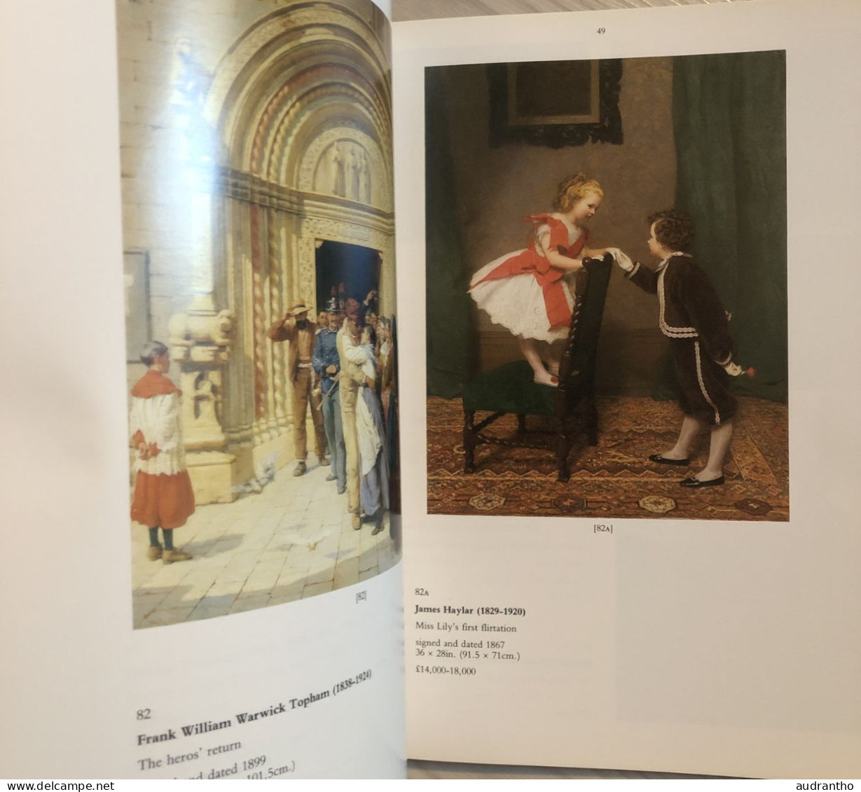 livre CHRISTIES LONDON - fine victorian pictures 1988- tableaux peintures oeuvres d'art Angleterre Irlande Pays de Galle