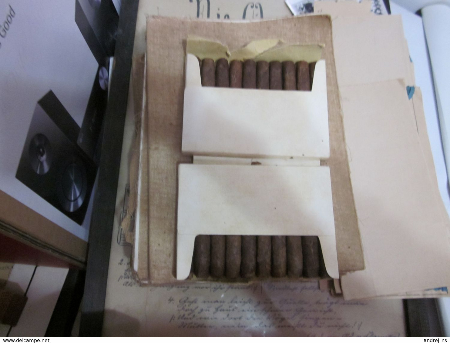 The Old Full Cigars Cardboard Box Magyar Dohanyipar 20 Szivar Csongor Szivar 20 Pieces - Andere & Zonder Classificatie