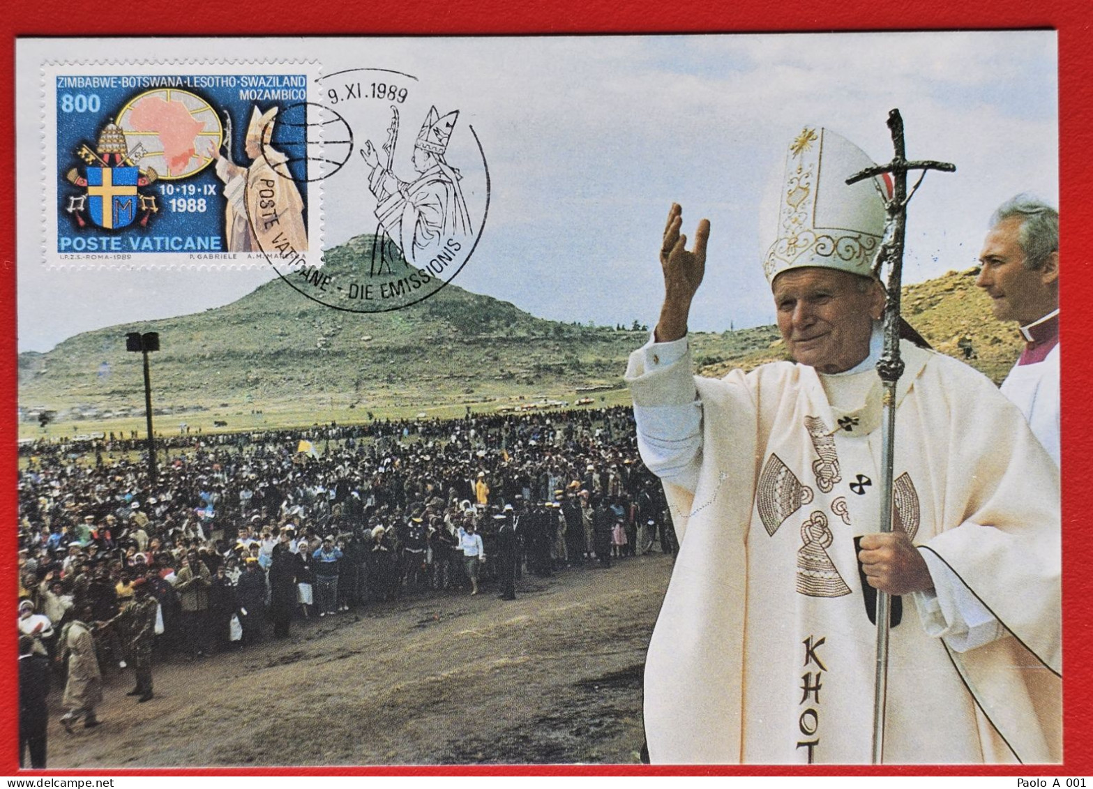 VATICANO VATIKAN VATICAN 1989 AFRICA PELLEGRINAGGIO PAPA GIOVANNI PAOLO II POPE JOHN PAUL II VISITE - Covers & Documents