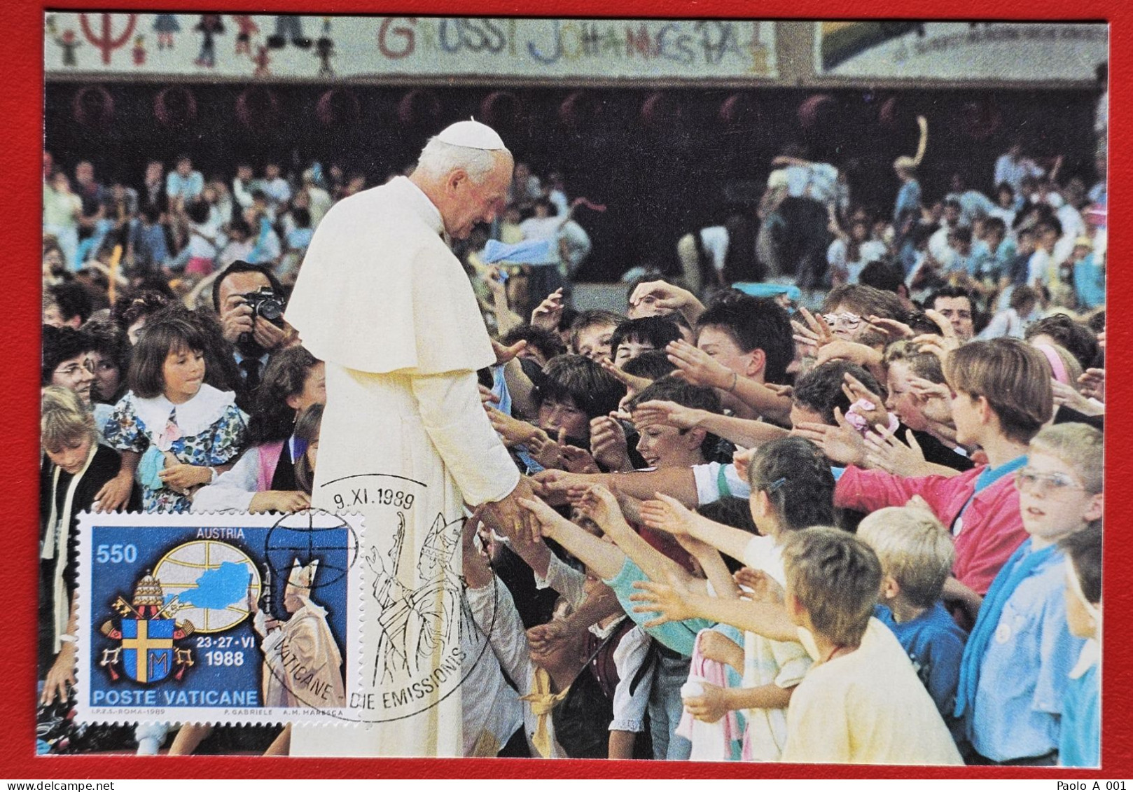 VATICANO VATIKAN VATICAN 1989 AUSTRIA ÖSTERREICH PELLEGRINAGGIO PAPA GIOVANNI PAOLO II POPE JOHN PAUL II VISITE - Covers & Documents