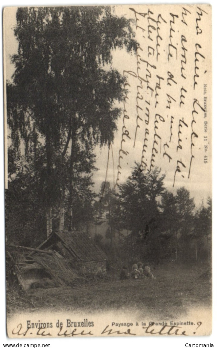 Environs De Bruxelles - Paysage à La Grande Espinette (Nels Série 11 N° 415) - Rhode-St-Genèse - St-Genesius-Rode