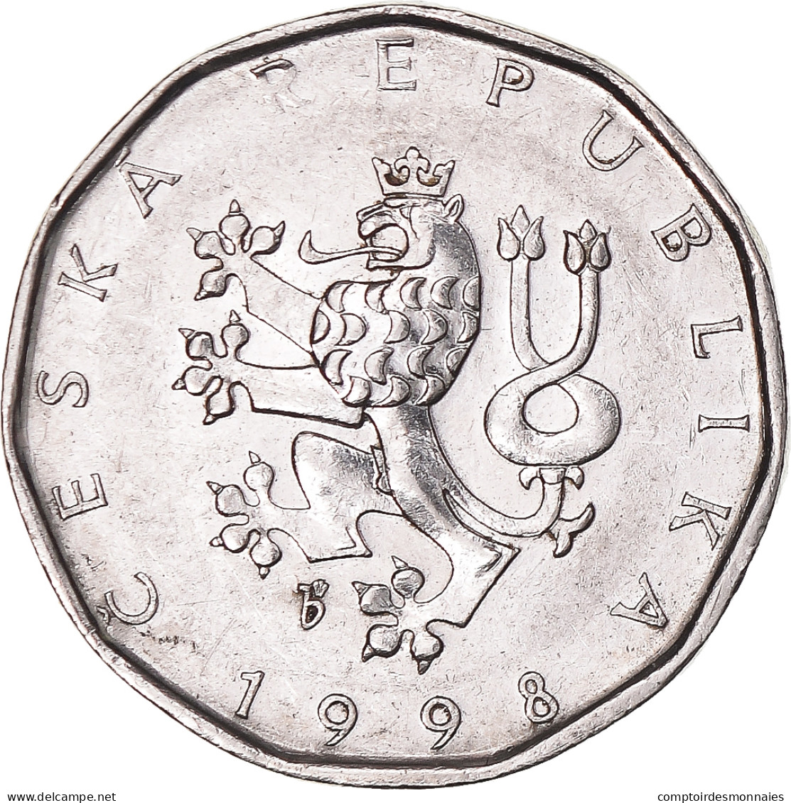 Monnaie, République Tchèque, 2 Koruny, 1998 - Czech Republic