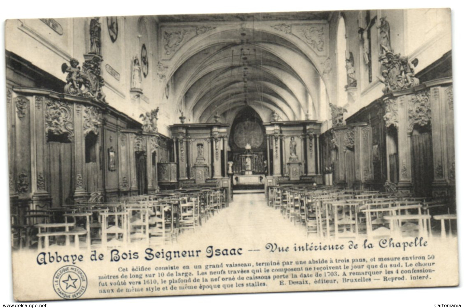 Abbaye De Bois-Seigneur-Isaac - Vue Intérieure De La Chapelle - Braine-l'Alleud