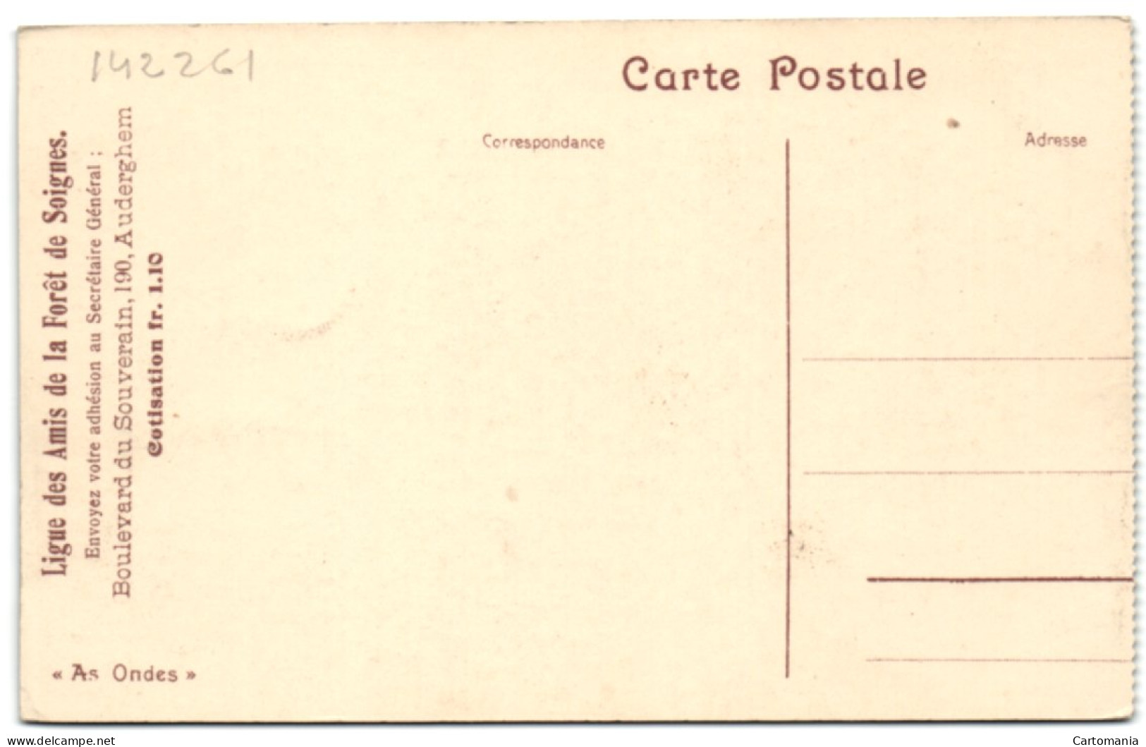 Ligue Des Amis De La Forêt De Soignes - As Ondes - Oudergem - Auderghem