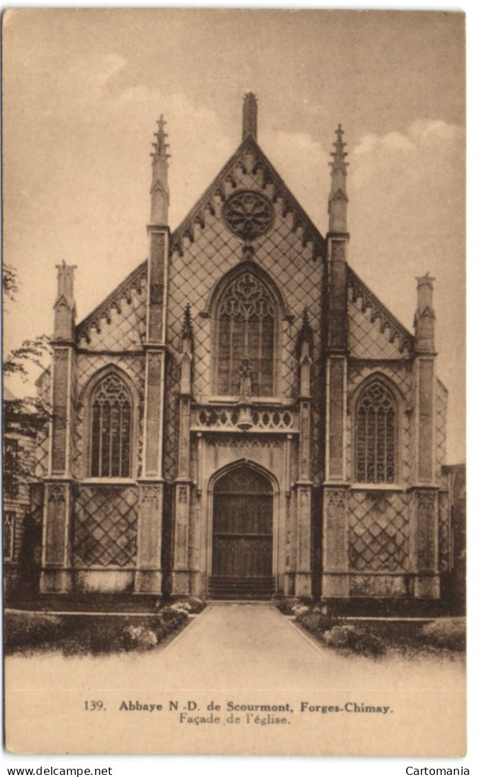 Abbaye De N.D. De Scourmont - Forges-Chimay - Façade De L'Eglise - Chimay