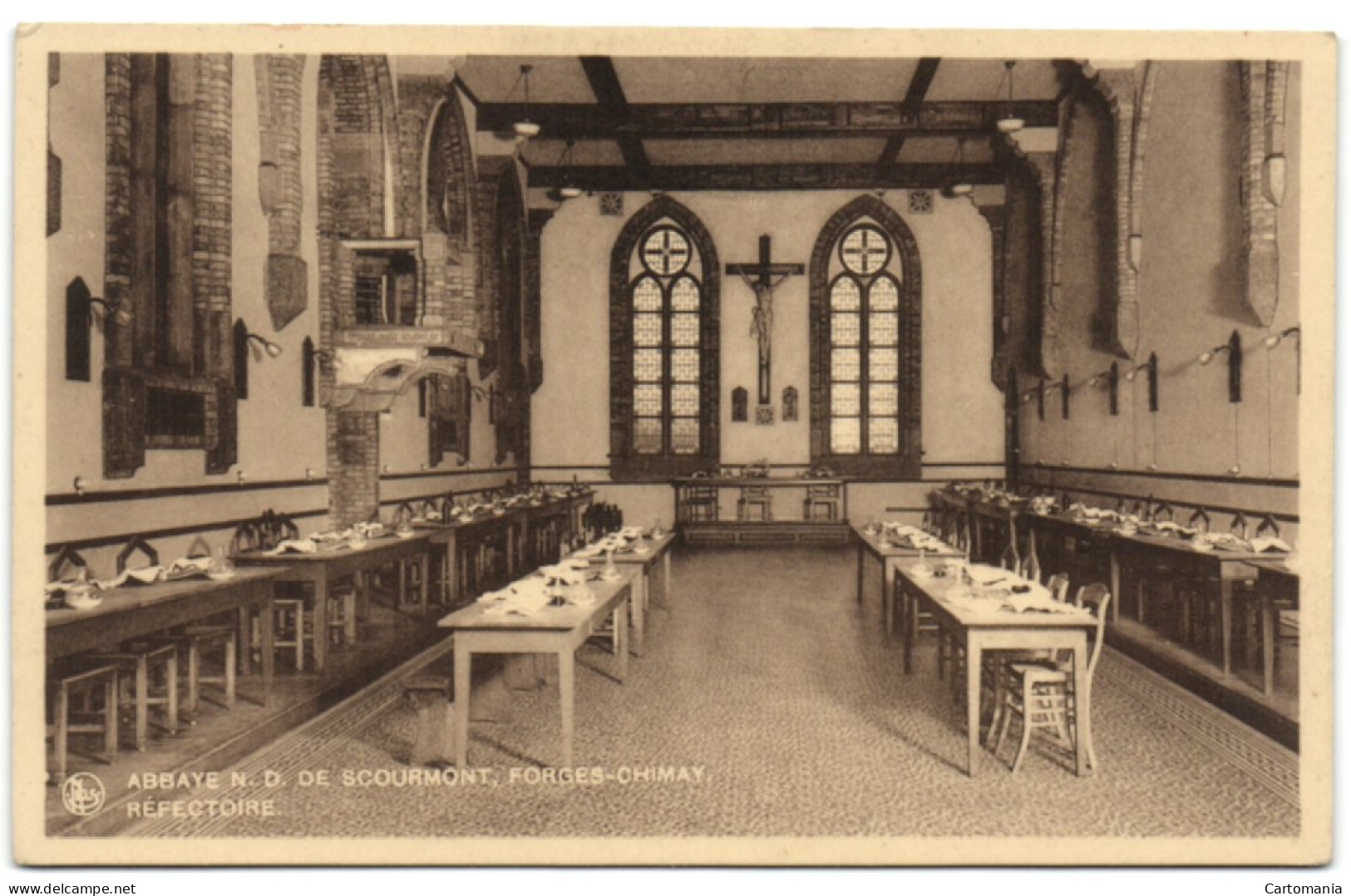 Abbaye N.D. De Scourmont - Forges-Chimay - Réfectoire - Chimay