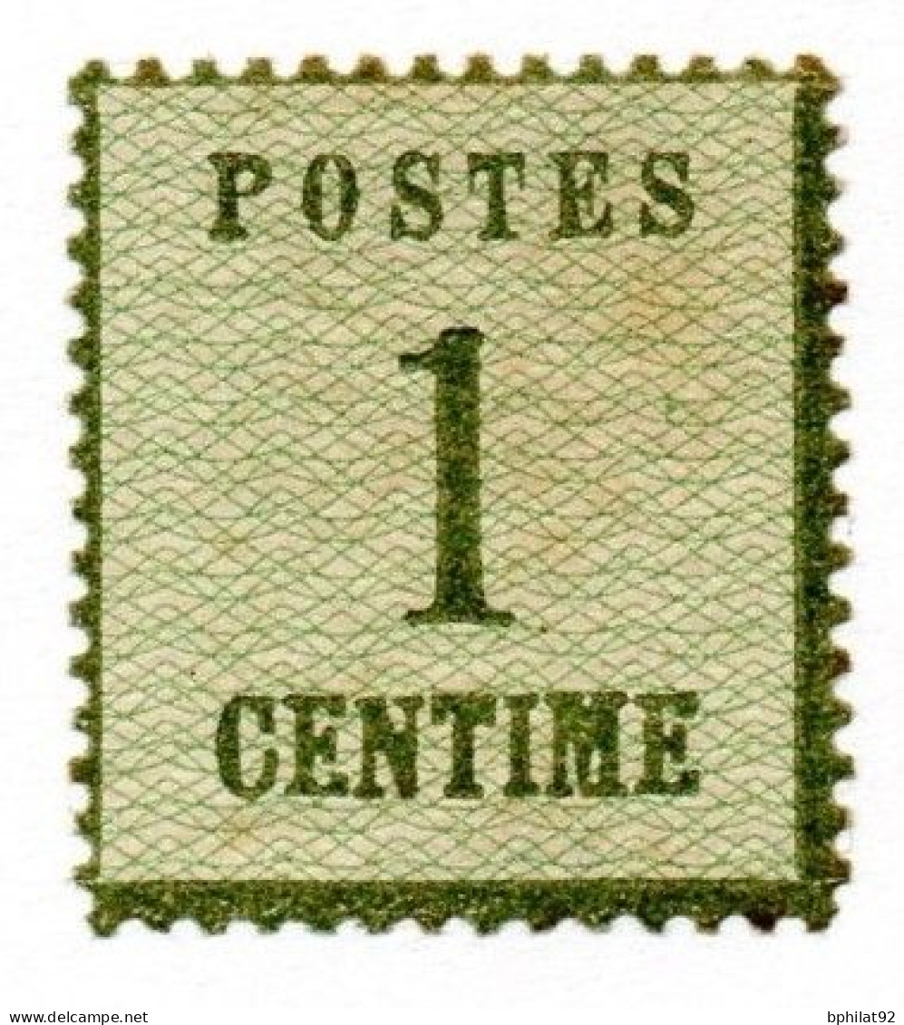 !!! ALSACE-LORRAINE : N°1 NEUF CHARNIERE TRES PROPRE. SIGNE BRUN - Unused Stamps