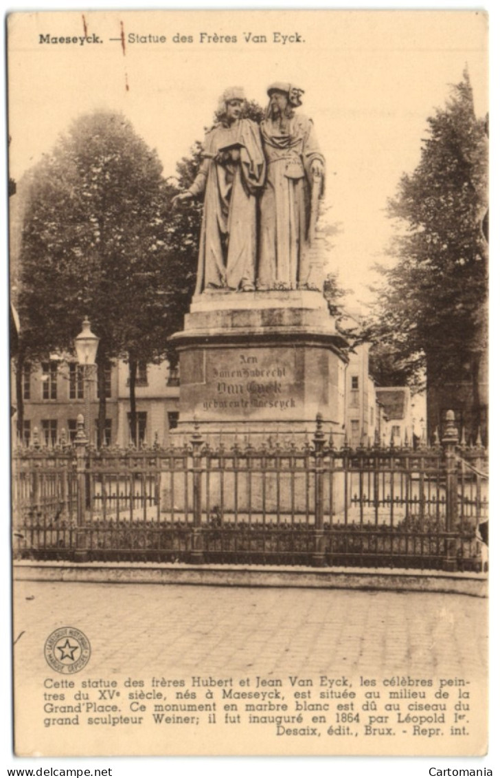 Maeseyck - Statue De Frères Van Eyck - Maaseik