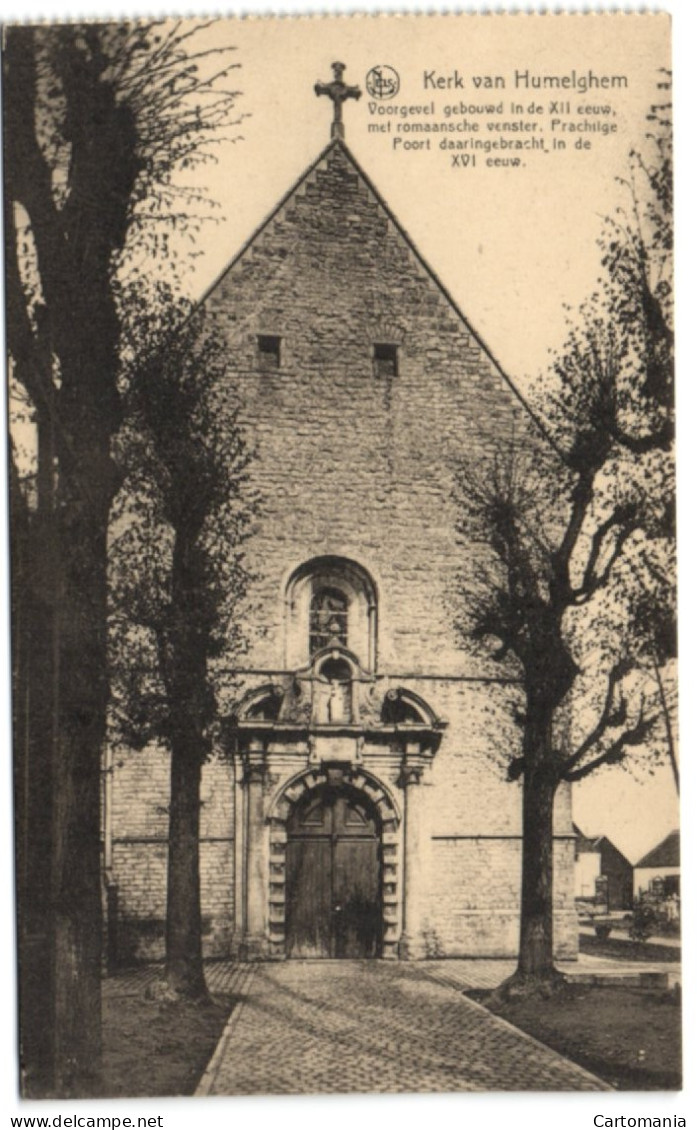 Kerk Van Humelghem - Voorgevel Gebouwd In De XII Eeuw Met Romaansche Venster - Steenokkerzeel