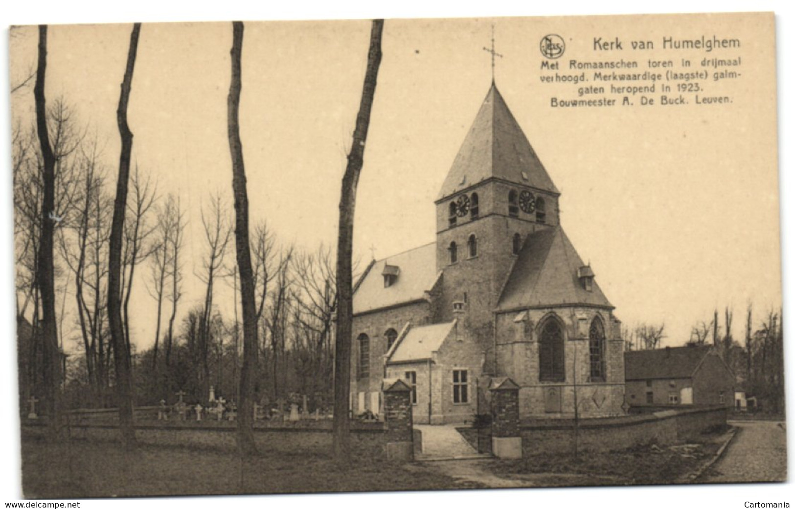 Kerk Van Humelghem - Met Romaanschen Toren In Drijmaal Verhoogd - Steenokkerzeel