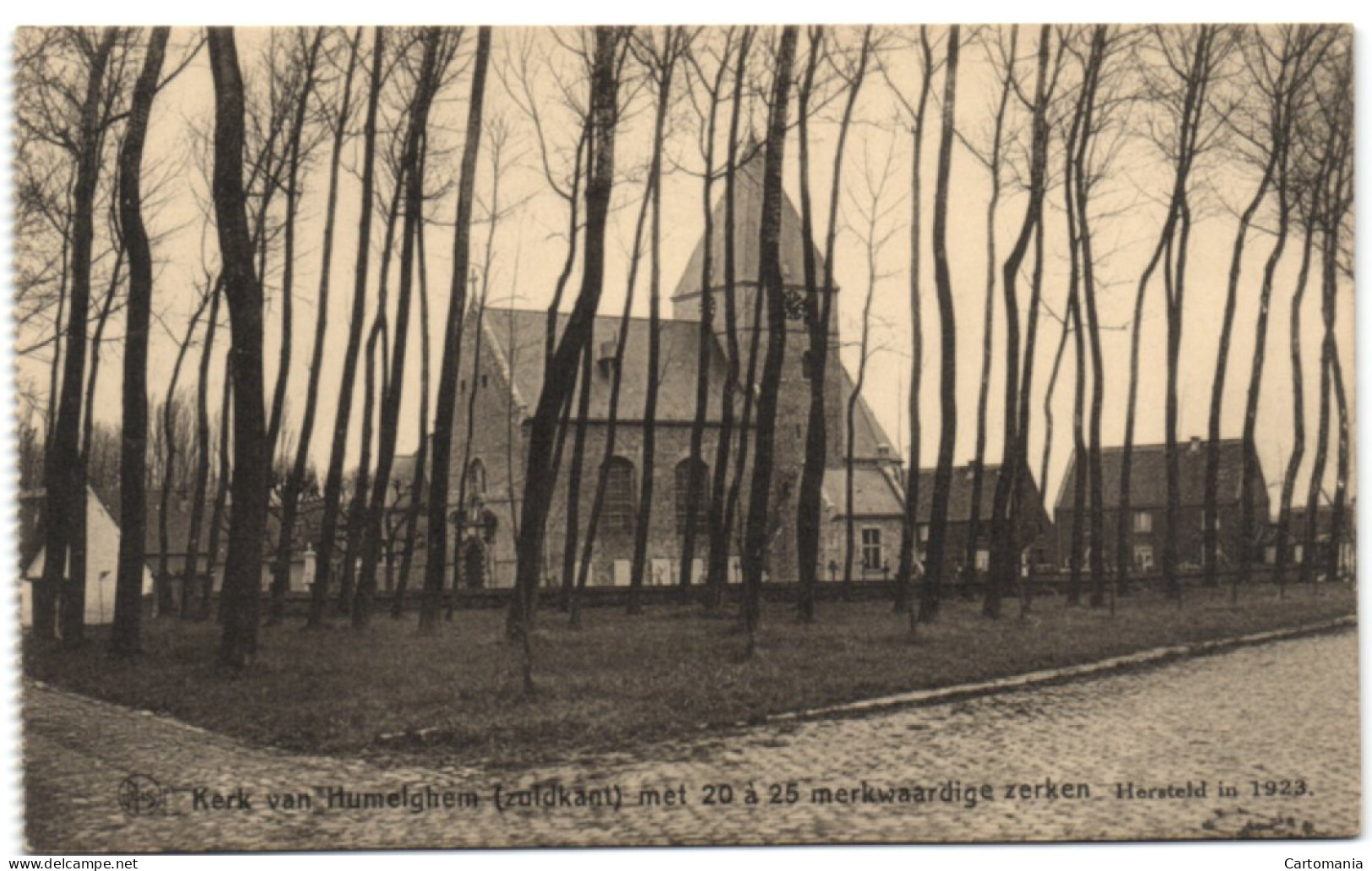 Kerk Van Humelghem - (Zuidkant) Met 20 à 25 Merkwaardige Zerken Hersteld In 1923 - Steenokkerzeel