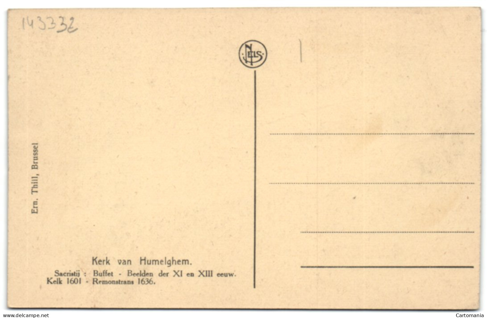 Kerk Van Humelghem - Sacristij - Buffet - Beelden Der XI En XIII Eeuw - Kelk 1601 - Remonstrans 1636 - Steenokkerzeel