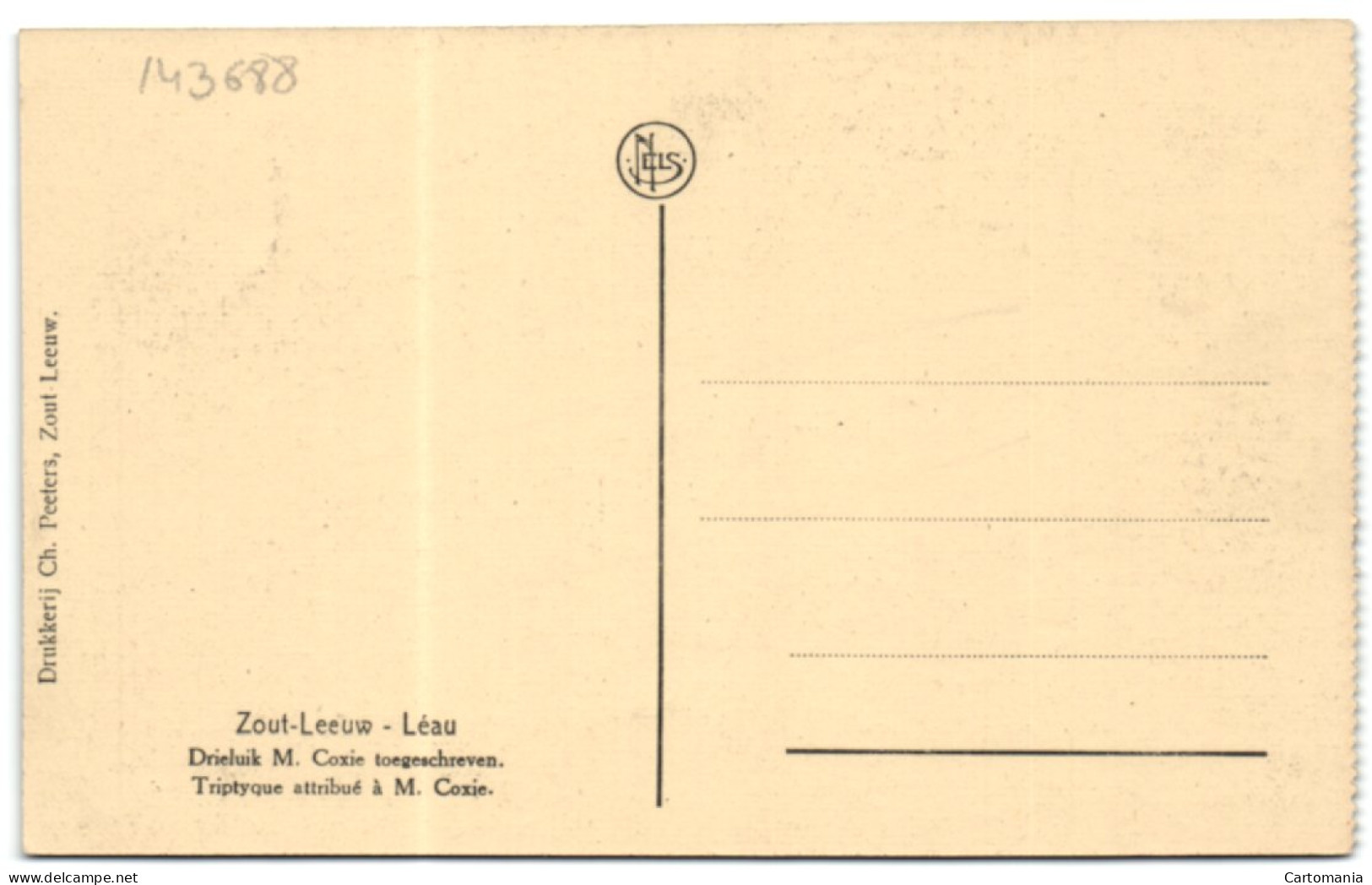 Zout-Leeuw - Drieluik M. Coxle Toegeschreven - Zoutleeuw