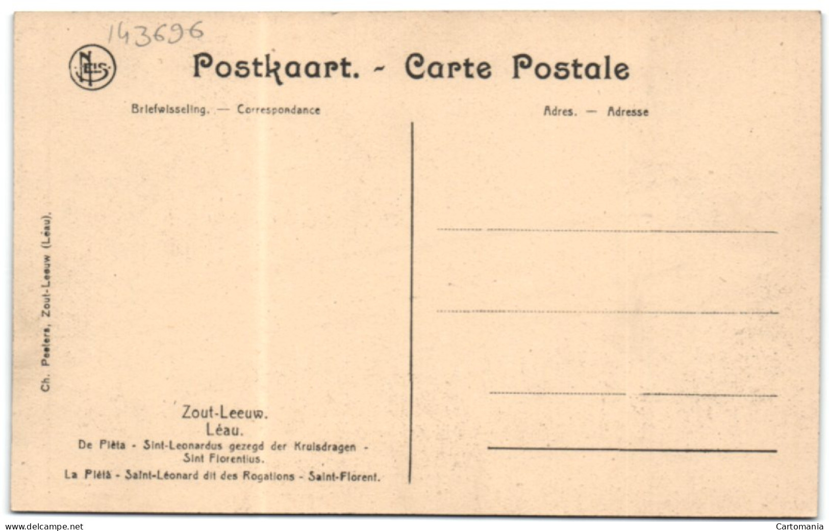 Zout-Leeuw - De Pièta - Sint Leonardus Gezegd Der Kruisdragen Sint Florentius - Zoutleeuw