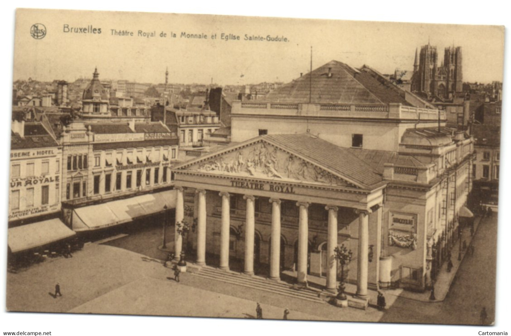 Bruxelles - Théâtre Royal De La Monnaie Et Eglise Sainte-Gudule - Bruxelles-ville