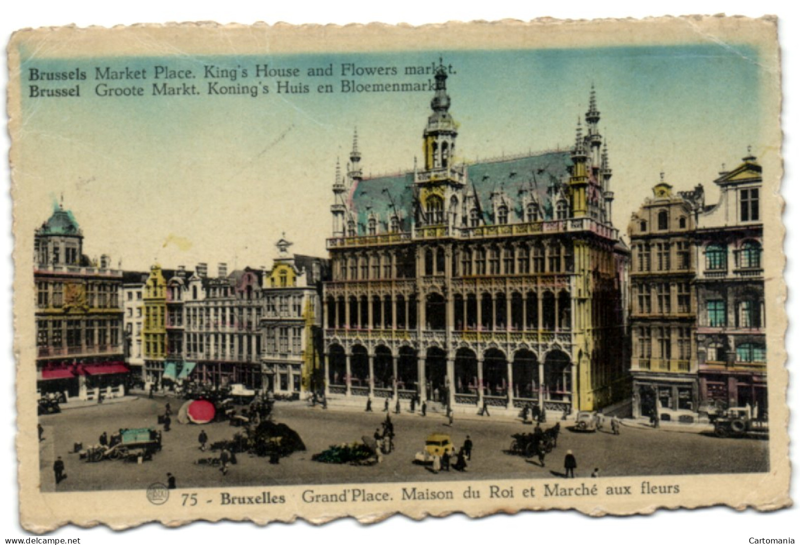 Bruxelles - Grand'Palce - Maison Du Roi Et Marché Aux Fleurs - Bruxelles-ville