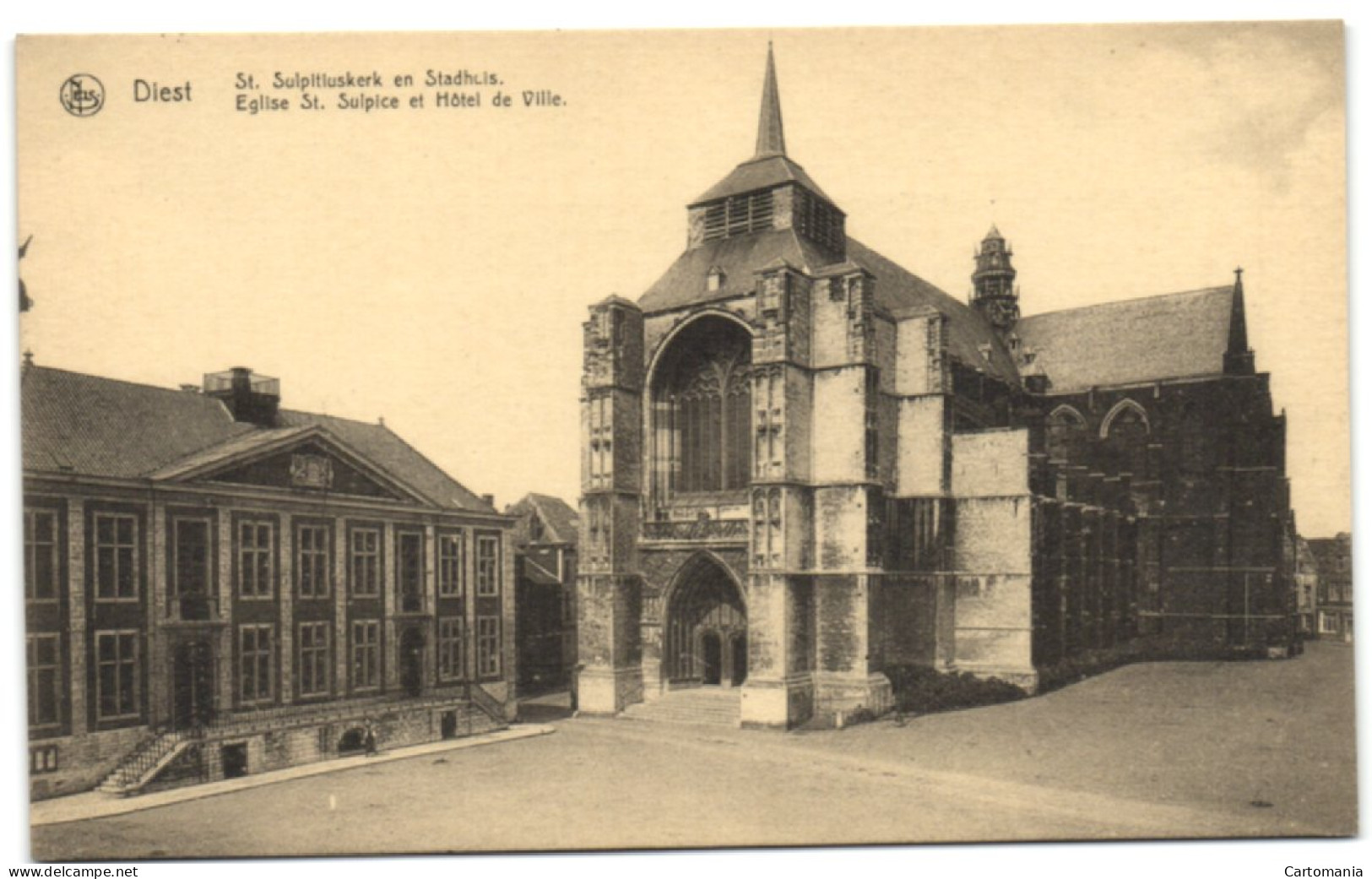 Diest - St. Sulpitiuskerk En Stadhuis - Diest