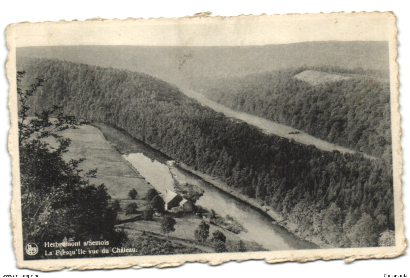 Herbeumont S/Semois - La Presqu'Ile Vue Du Château - Herbeumont