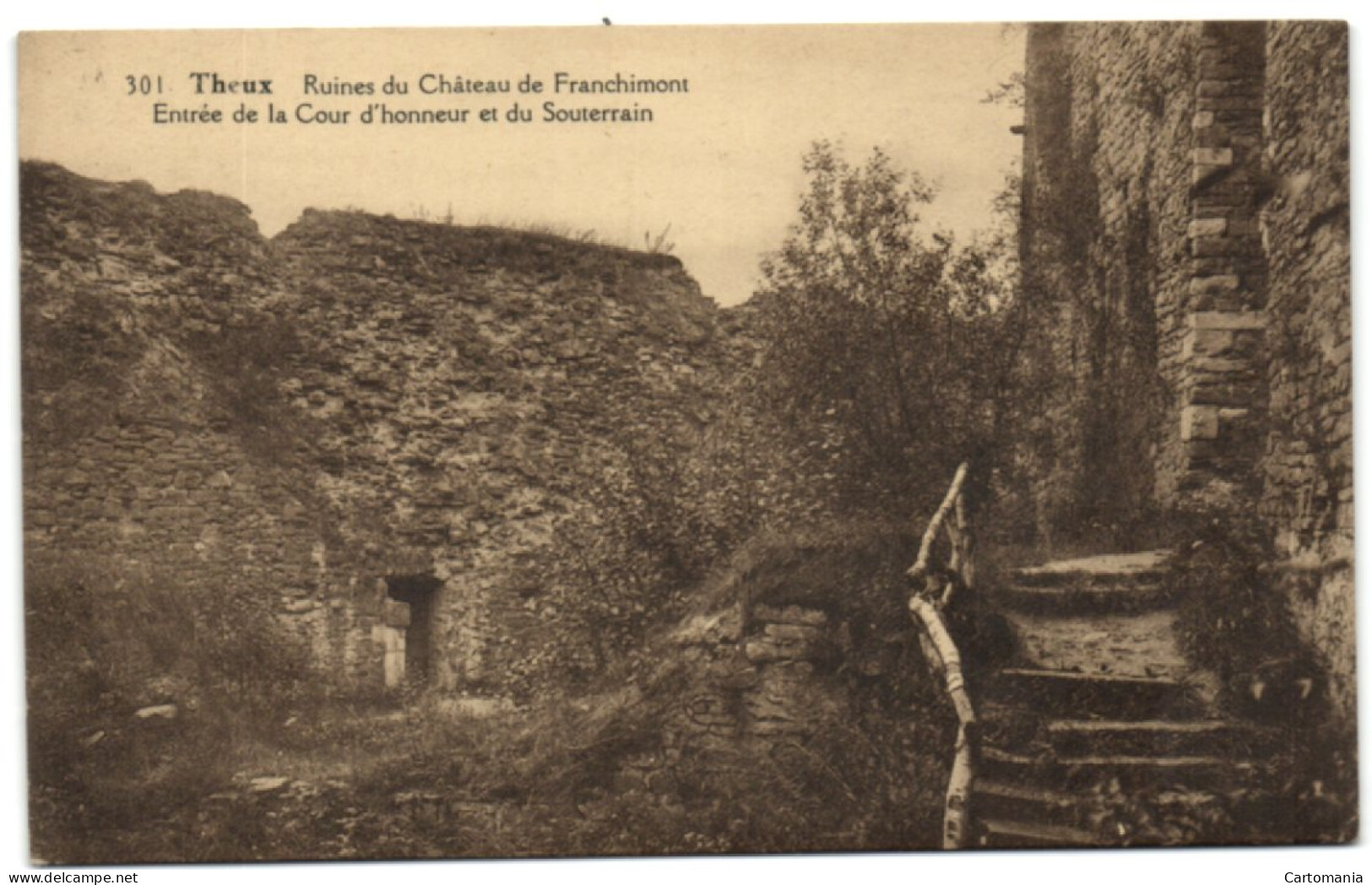Theux - Ruines Du Château De Franchimont - Entrée De La Cour D'honneur Et Du Souterrain - Theux