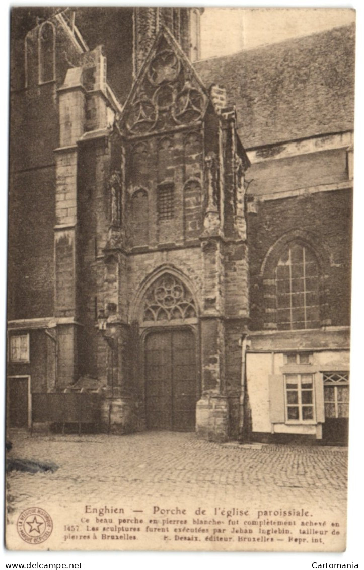 Enghien - Porche De L'Eglise Paroissiale - Edingen