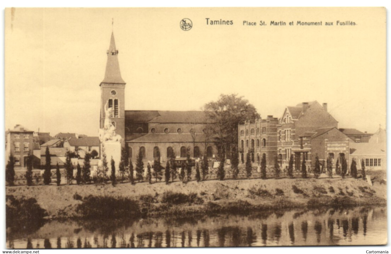 Tamines - Place St. Martin Et Monument Aux Fusillés - Sambreville