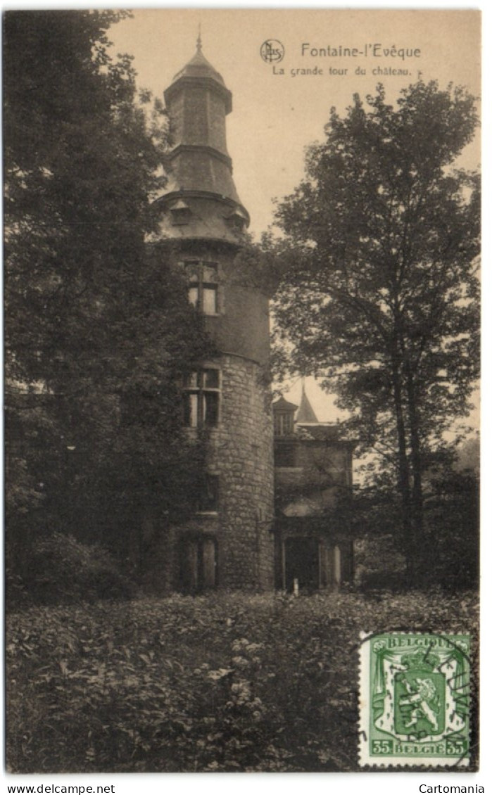 Fontaine-l'Evêque - La Grande Tour Du Château - Fontaine-l'Eveque