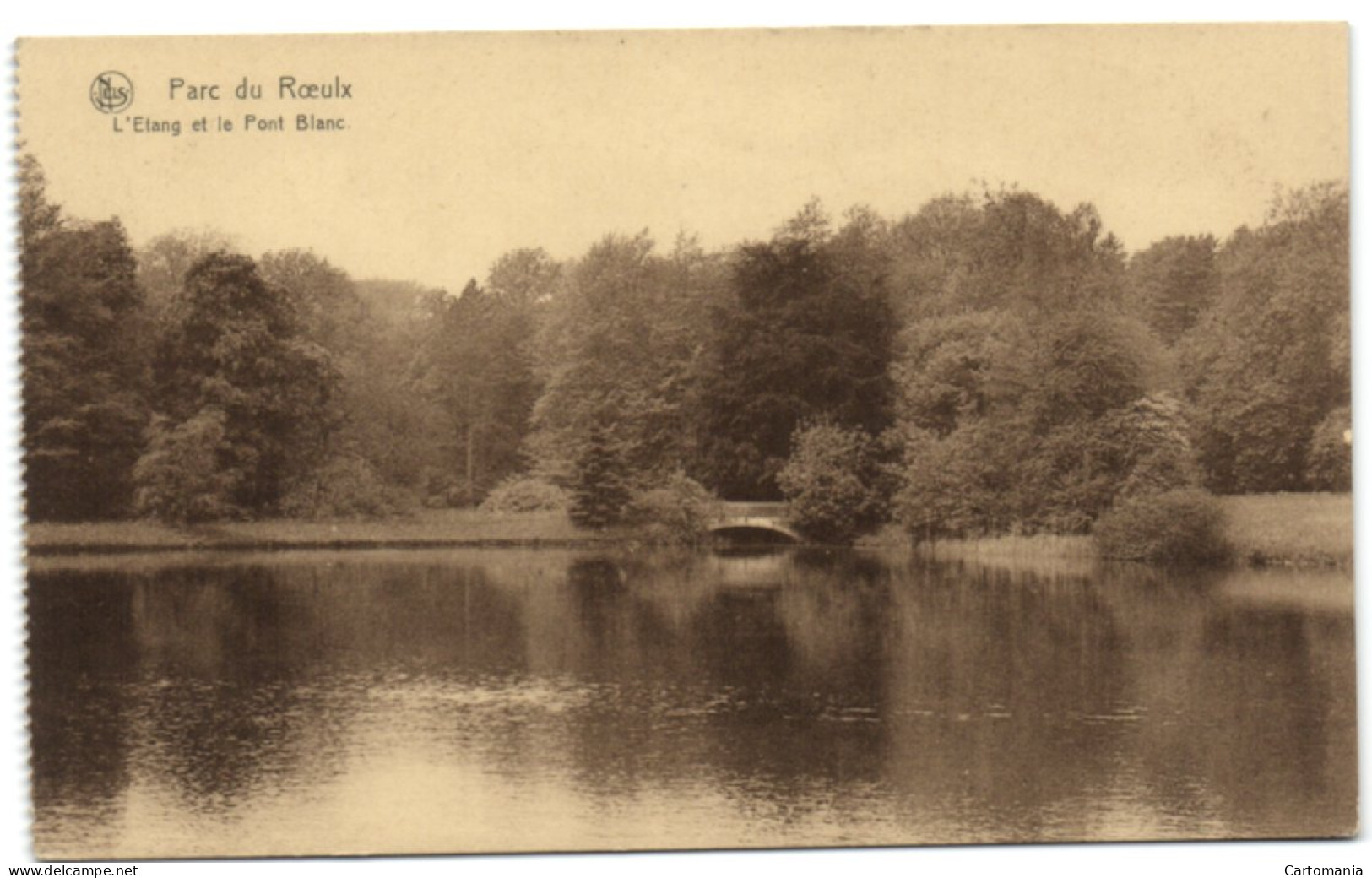 Parc Du Roeulx - L'Etang Et Le Pont Blanc - Le Roeulx