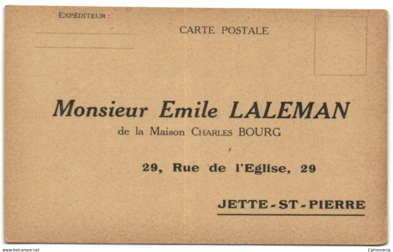 La Maison Charles Bourg - 29 Rue De L'eglise - Jette-St-Pierre - Emile Laleman - Jette