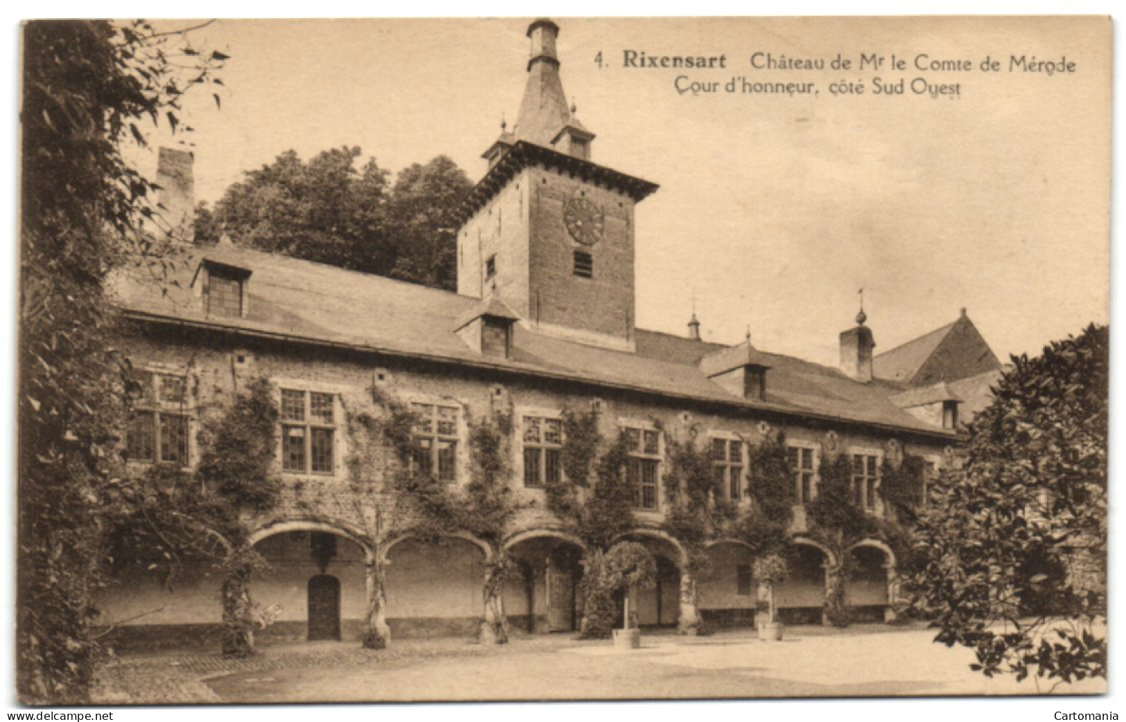 Rixensart - Château De Mr Le Comte De Mérode - Cour D'Honneur Côté Sud Ouest - Rixensart