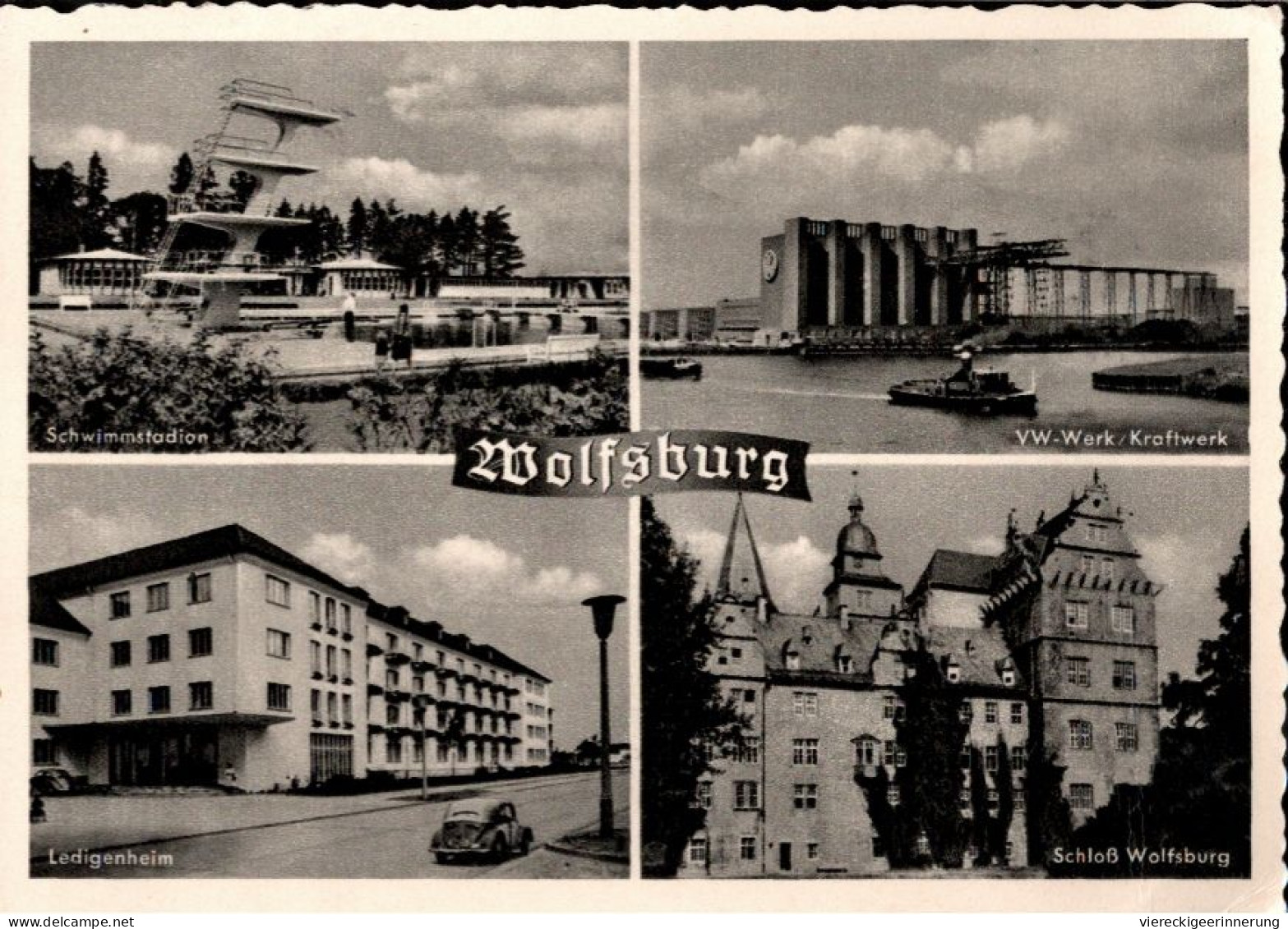 ! Mehrbild Ansichtskarte Wolfsburg 1959 - Wolfsburg