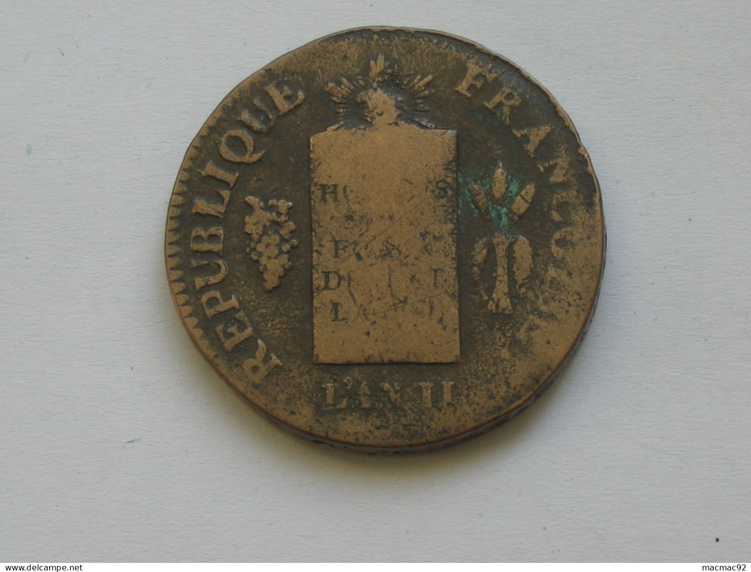 LOUIS XVI -  2 Sols AUX BALANCES  - 1793  BB - Monnaie Rare !  **** EN ACHAT IMMEDIAT ***** - 1792-1975 National Convention