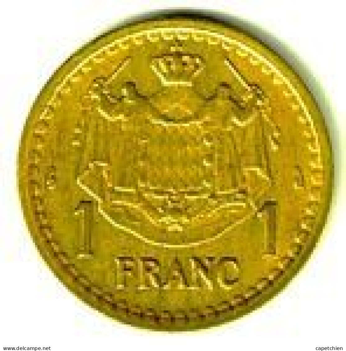 MONACO / LOUIS II / 1 FRANC / SANS DATE- 1943 / CUPRO ALU - 1922-1949 Louis II.