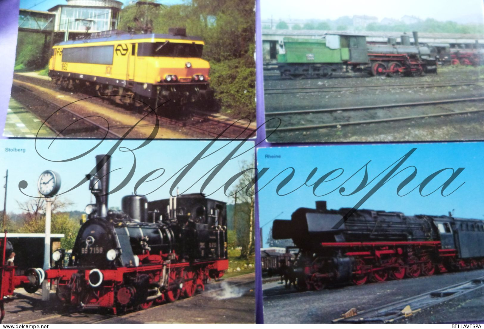 Trein Train Locomotief Lot X 40 Cpsm - Treni