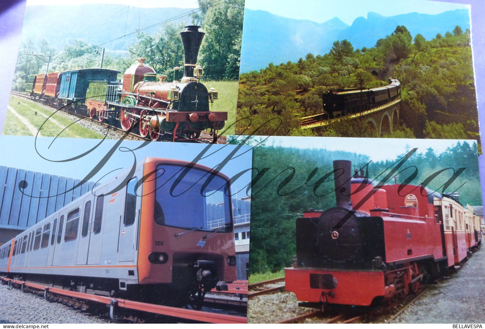 Trein Train Locomotief Lot x 40 cpsm