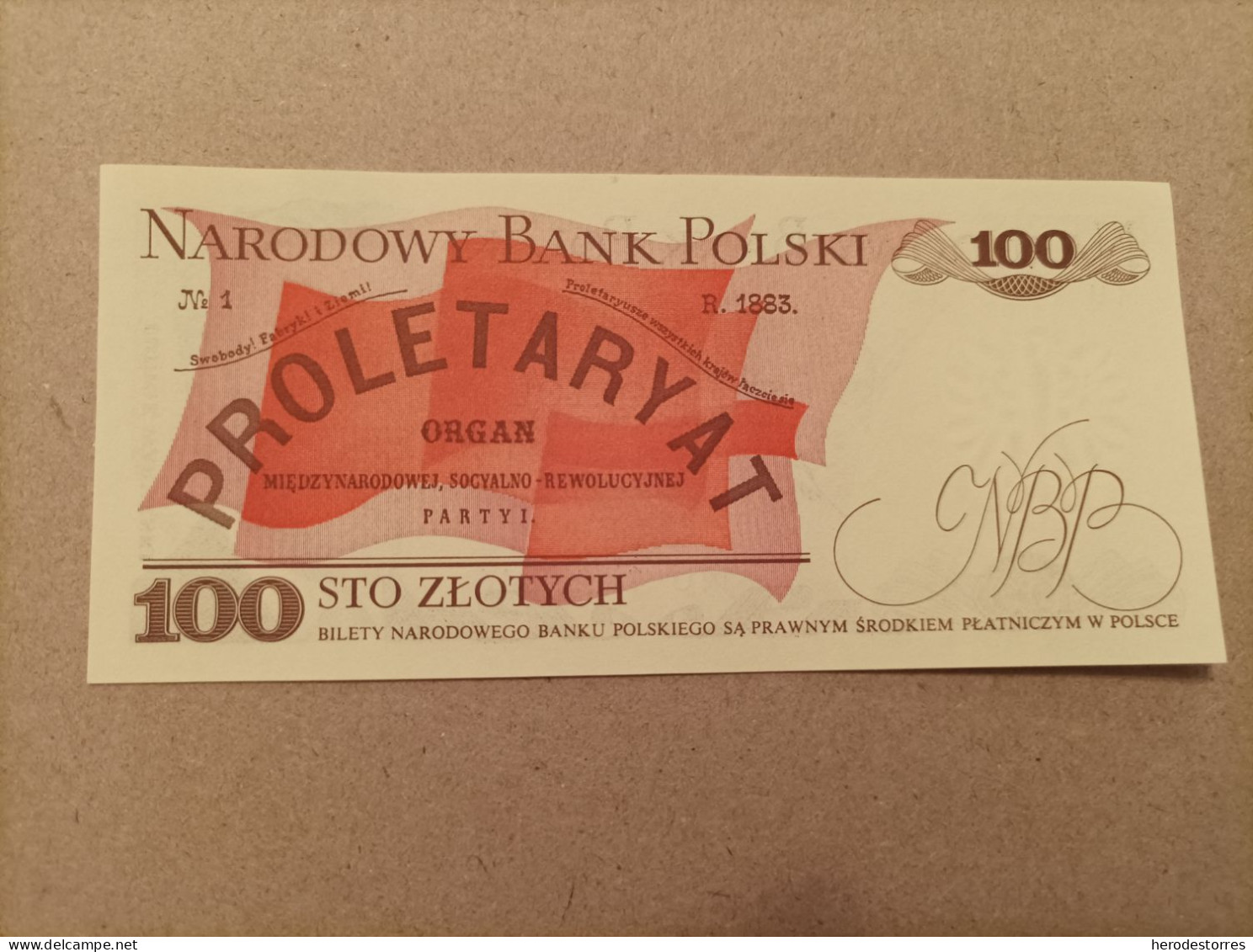 Billete De Polonia De 100 Zlotych, Año 1986, UNC - Pologne