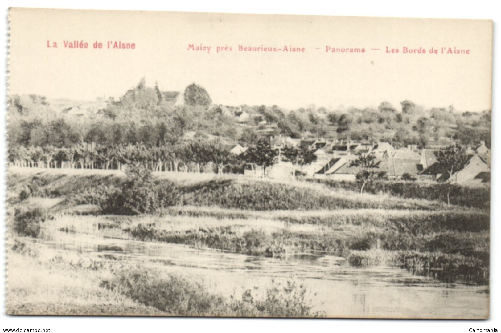 Maizy Près Beaurieux-Aisne - Panorama - Les Bords De L'Aisne - Craonne