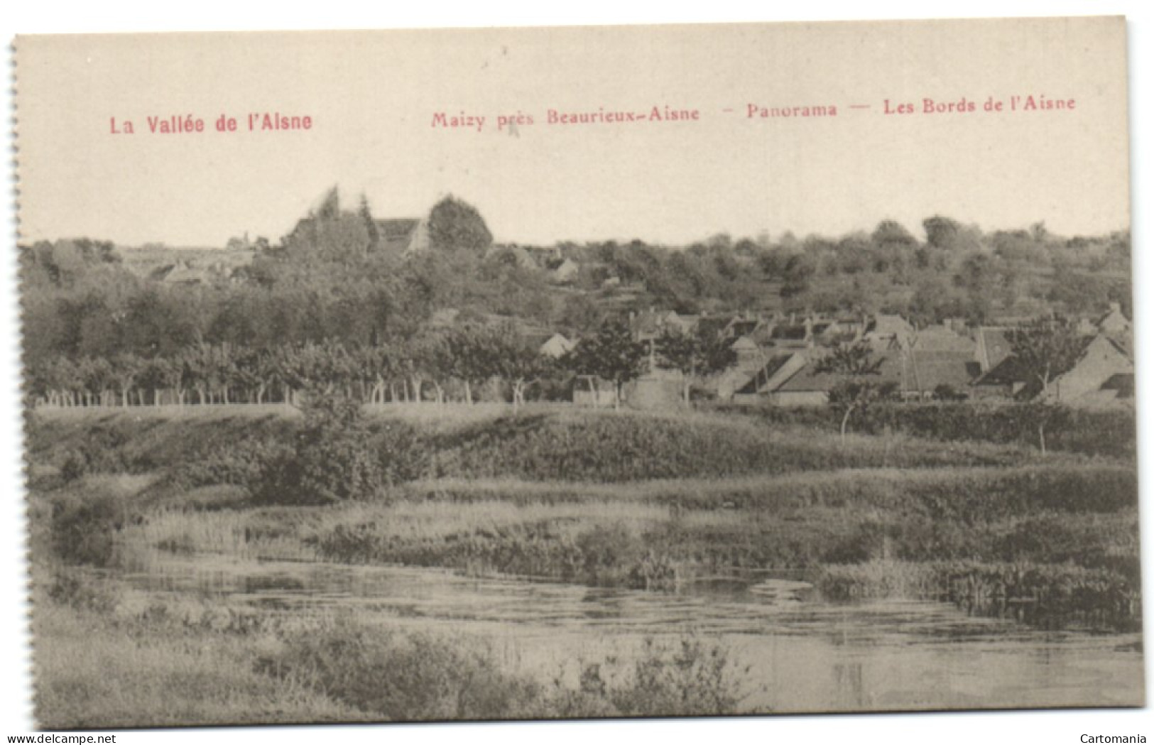 Maizy Près Beaurieux-Aisne - Panorama - Les Bords De L'Aisne - Craonne