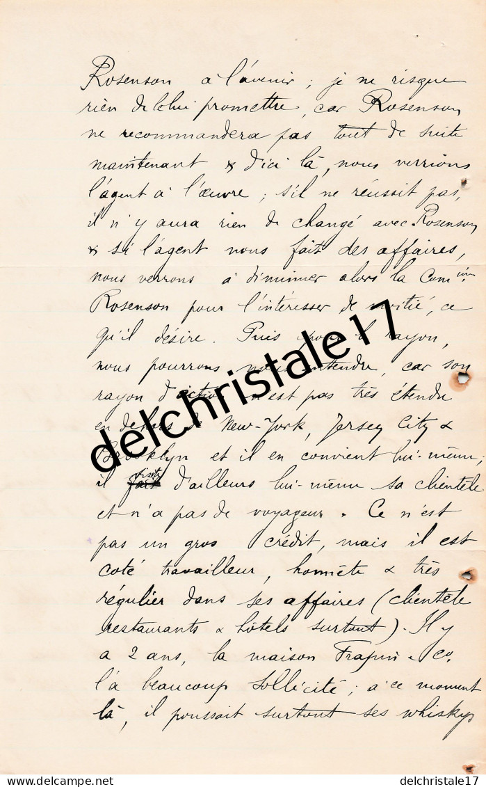 96 0428 BOSTON ÉTATS-UNIS 1911 Entête Castle Square Hotel CHARLES & SLEEPER Mgr Dest. SORIN & Cie Domaine Du Mortier - Etats-Unis