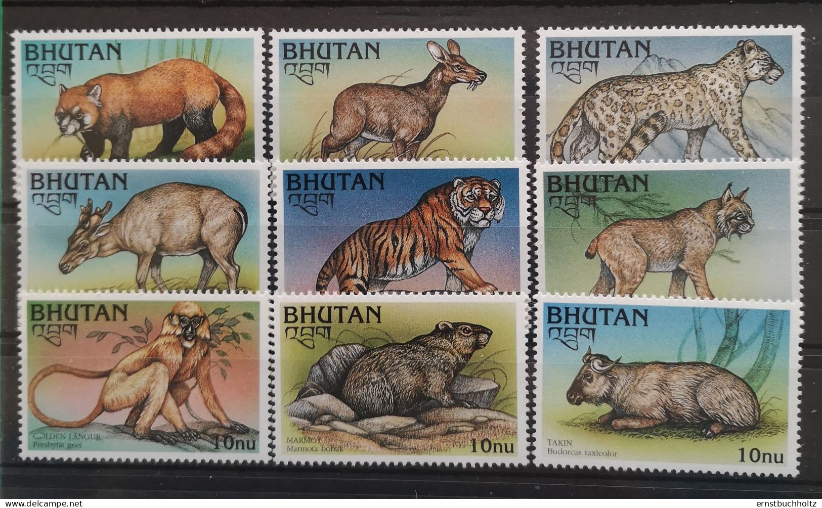 Bhutan 1997 Wildlebende Säugetiere Mi 1691/99** - Bhoutan