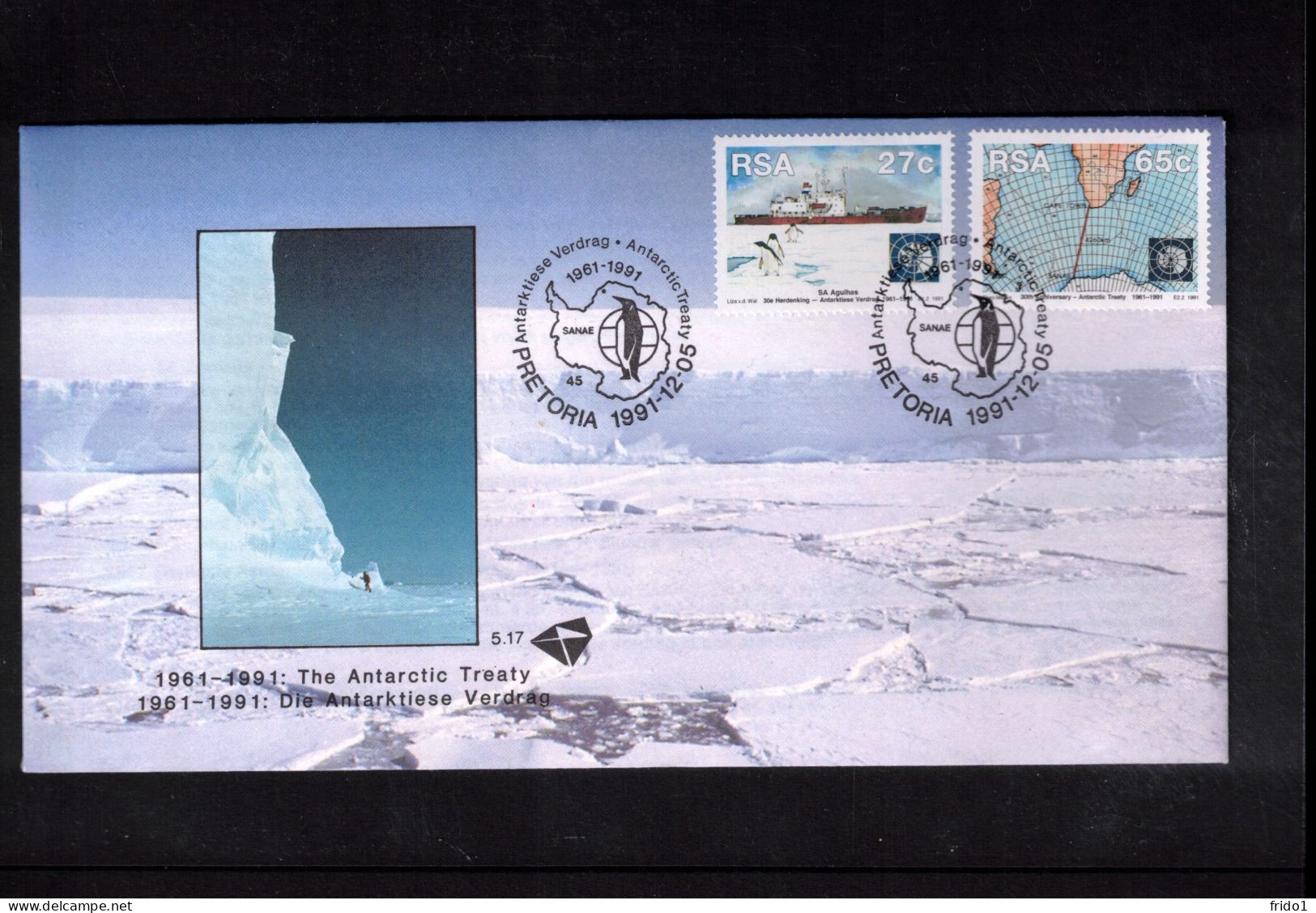 South Africa 1991 The Antarctic Treaty  Interesting Cover - Traité Sur L'Antarctique