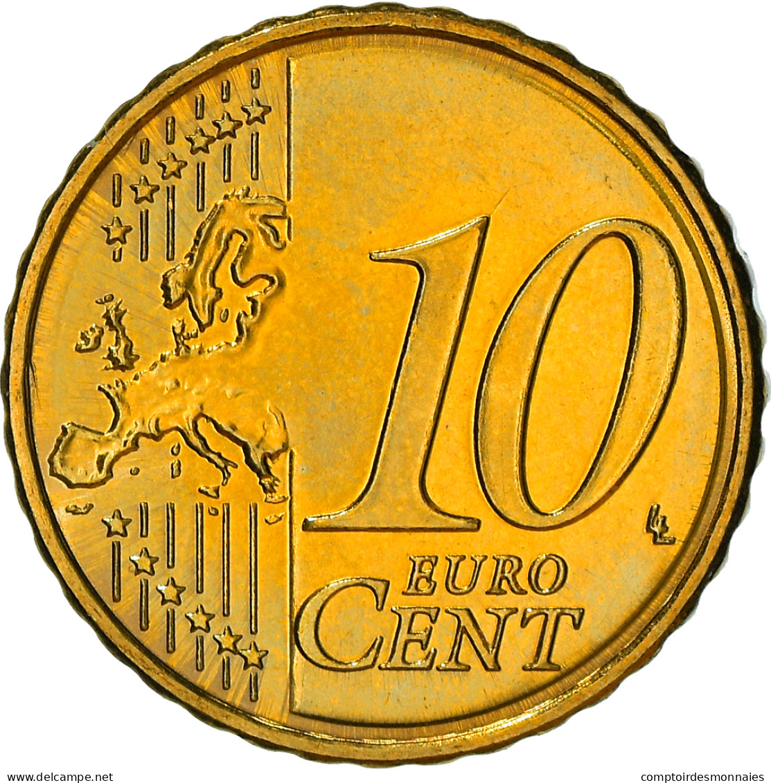 Slovénie, 10 Euro Cent, 2007, SPL+, Laiton, KM:71 - Slowenien