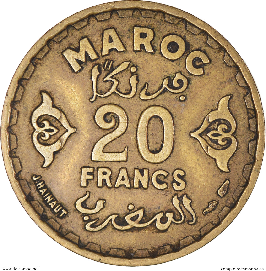 Monnaie, Maroc, Mohammed V, 20 Francs, 1951/AH1371, Paris, TTB - Maroc