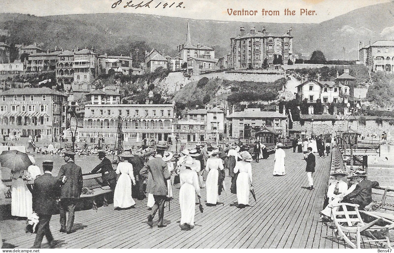 Ventnor (Isle Wight) From The Pier - 8-9-1912 - Ventnor