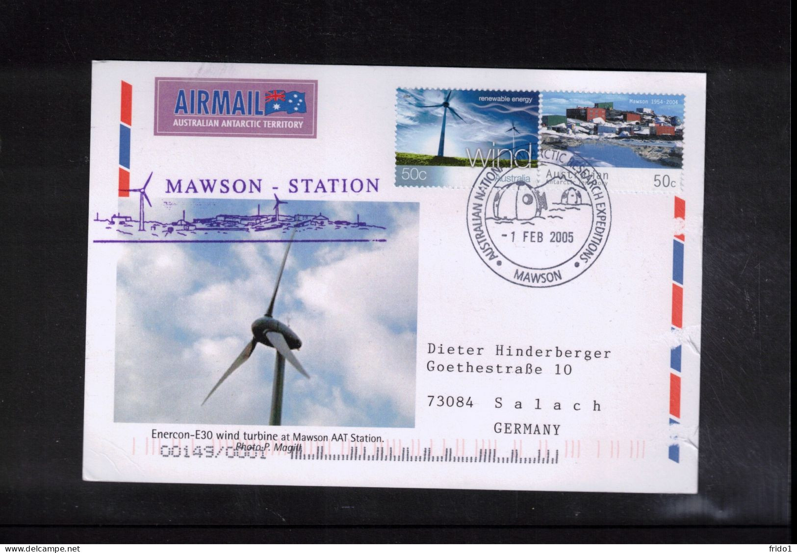 Australian Antarctic Territory 2005 Mawson Station Interesting Cover - Briefe U. Dokumente