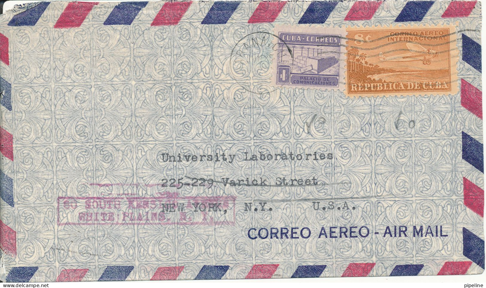 Cuba Air Mail Cover Sent To USA 1961 - Luftpost