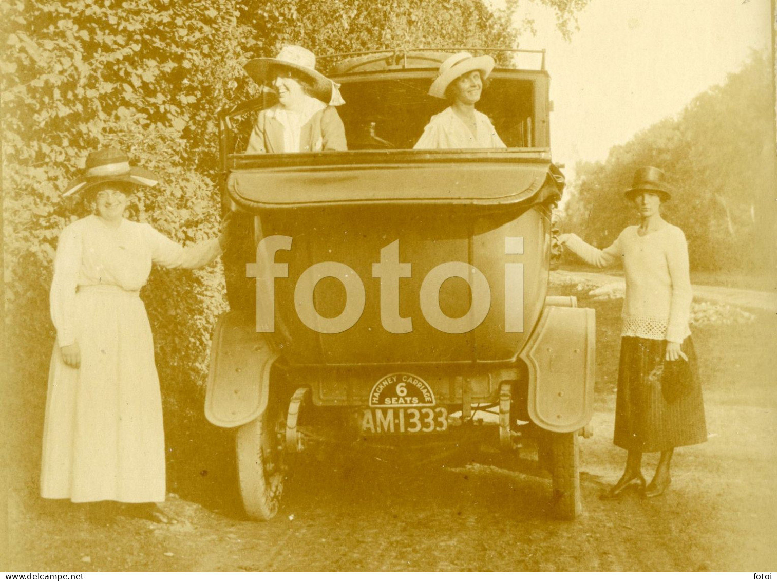 10s REAL FOTO PHOTO POSTCARD HACKNEY CARRIAGE LONDON TAXI CAB UK CAR VOITURE CARTE POSTALE ENGLAND - Taxis & Cabs