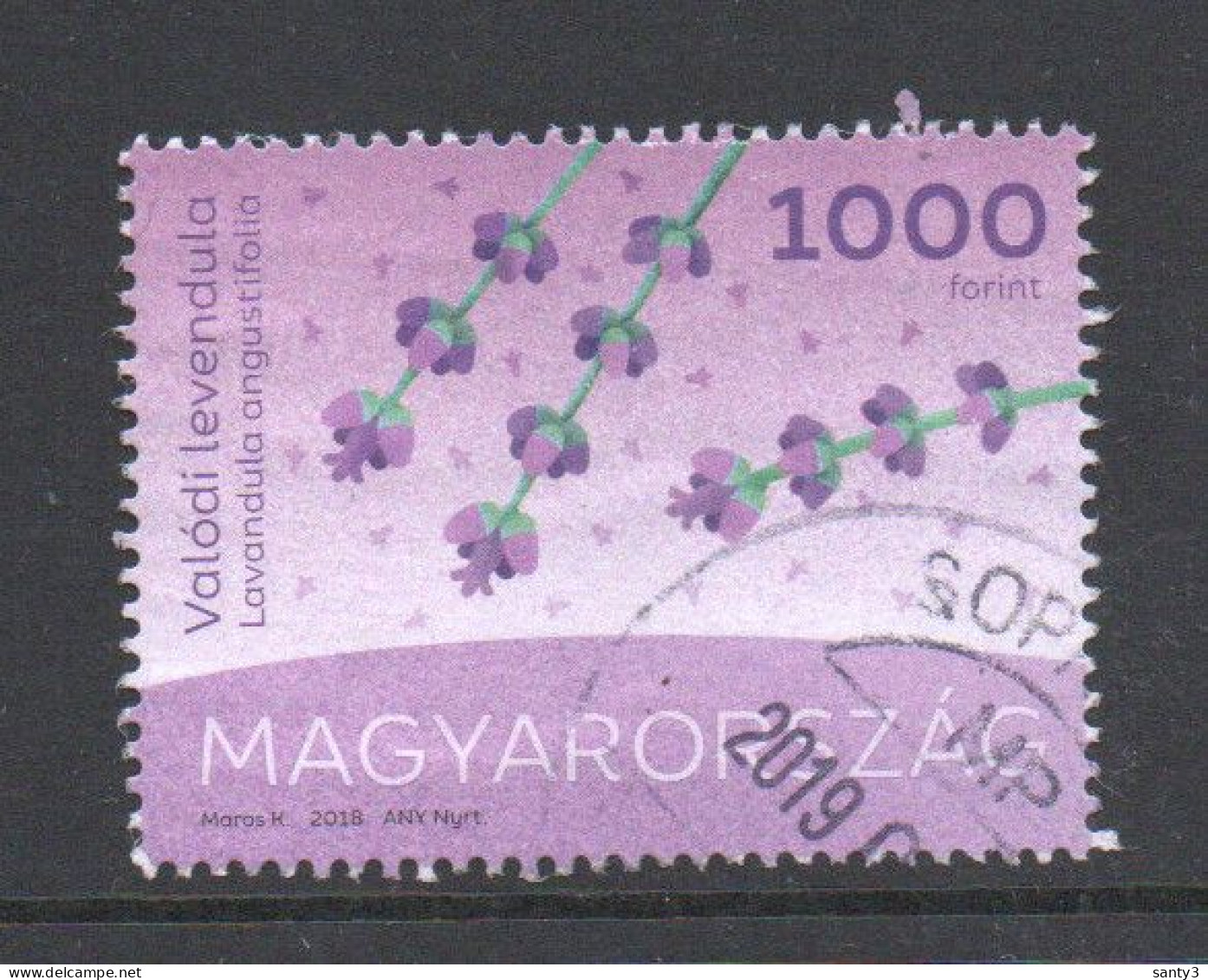 Hongarije 2018 Yv  Zegel Uit Blok 404 Hele Hoge Waarde, Gestempeld - Used Stamps